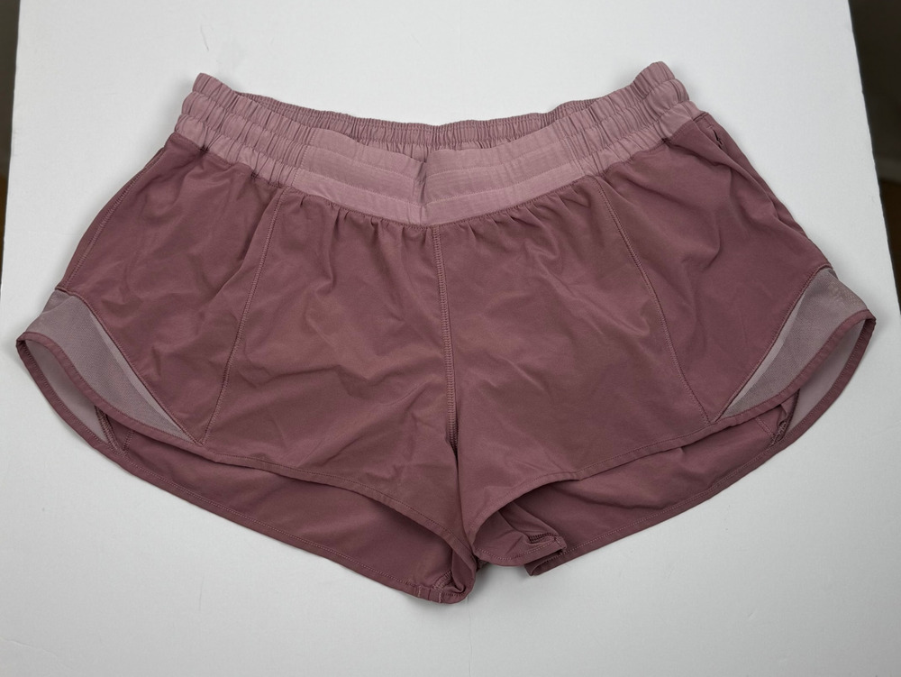 Lululemon Speed Up Short Mauve Rose Size 12 Running Lined